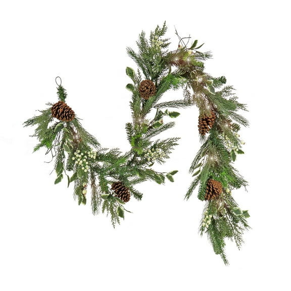 NATIONAL TREE COMPANY DECORATIVE ARTIFICIAL SWAG HGTHY63-30030SB - GREEN