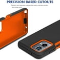 thumbnail image 5 of Motorola Moto G Stylus 5G 2024Phone Case Shockproof Dust/Drop Proof 3 in 1 Full Body Rugged Heavy Duty Cover Black Orange, 5 of 7