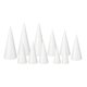 thumbnail image 4 of Conos de espuma para manualidades, conos de poliestireno blanco, proyecto de árbol de Navidad para la mesa 11 piezas, 4 of 9