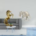 thumbnail image 2 of Estatua de caballo y hecha a mano, decoración de mesa para hoteles, estanterías, chimeneas, escritorios, madera tallada, recuerdo ligero., 2 of 8