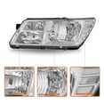 thumbnail image 2 of Pour 2009-2018 Dodge Journey Phare Chrome Clair Ensemble de Remplacement Phare L&R, 2 of 14