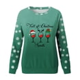 thumbnail image 3 of Gibobby Sudadera Navidad mujer Sudadera con Cuello Redondo y Estampado navideño para Mujer, Sudadera con Capucha Suelta Informal de Manga Larga(Verde,G), 3 of 4