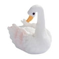 thumbnail image 2 of Christmas Ornaments Clearance! 1X Swan Ornament Miniature Ornament Creative Swan Resin Figurine Charming Desktop Decor for Home, 2 of 9