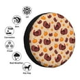 thumbnail image 4 of Honeii Thanksgiving Turkey and Pumpkin Print Tire Covers, Waterproof Anti-UV Sun Snow Rain Tire Covers for Trailers, RV, Camper, SUV, Truck-17 inch, 4 of 6