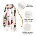 thumbnail image 3 of Shawl Wraps for Women - Wine Print No.J920 Oversized Fall Winter Fashion Blanket Scarf for Women, 3 of 6