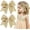 Gold, variant on 2 count Glitter Hair Bow Clips for Girls (Red) | Sparkly Hair Accessories for Cheerleading, School, Birthday Party, Dance and Daily Wear, Cute Hair Barrettes for
