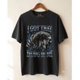 thumbnail image 3 of I Got That Dawg In Me Raccoon Bootleg 90s Blue Flame Comfort Colors T-Shirt for Men, 3 of 5