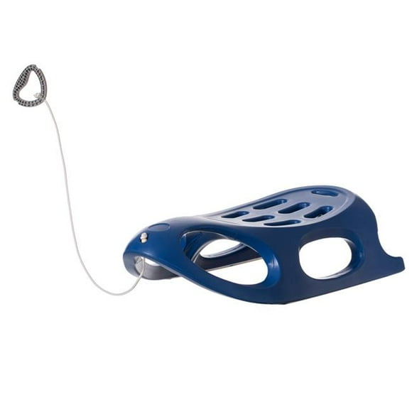 ShpilMaster QI004217.BL Luge d'Hiver en Plastique pour Enfants, Traîneau à Neige et à Glace pour Enfants de Plus de 5 Ans, Bleu