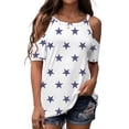 thumbnail image 2 of Summer Dresses for Women 2022, Women's Mini Dress Color Block V Neck Short Sleeve Casual Loose Shift Dresses Holiday Boho Vintage T Shirt Dresses, 2 of 6