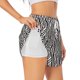 thumbnail image 1 of Balery Black White Stripes Pantalones cortos deportivos para mujer con forro y dos bolsillos, elásticos, para entrenamiento, gimnasio, yoga-XX-Large, 1 of 7