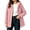 Pink-08, variant on Perfectbot Women Sherpa Hooded Jacket, Long Sleeve Button Down Fleece Coat Fall Winter Warm Outerwear