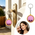 thumbnail image 2 of Glowing Dumpling Keychain Dumpling Stress Clicker Keychain Hard Anxiety & Focus Quiet For Adults At Work Travel Home, 2 of 4