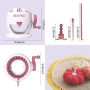 Needles Knitting Machine,Smart Weaving Loom,DIY Board Rotating Machines for Adults and Kids