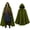 Green, variant on MYATED Renaissance Hooded Cloak for Women Gothic Medieval Vintage Cape Halloween Costume Cloak,Black