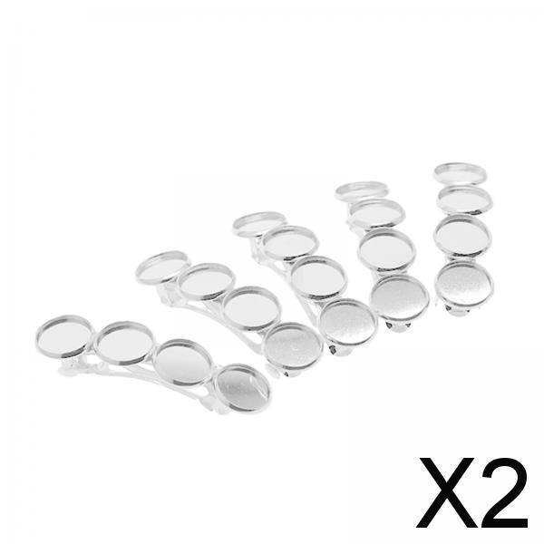 2x 5x Pinzas para El Cabello para Mujer, Decoración Artesanal DIY, Adorno Elegante para El Cabello, Accesorios para El Cabello, Hallazgos de Joyería P 2 piezas