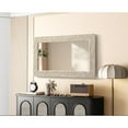 thumbnail image 6 of Elegant Decor Rectangle Cornhusk Mirror 24x42 in Linen White, 6 of 11