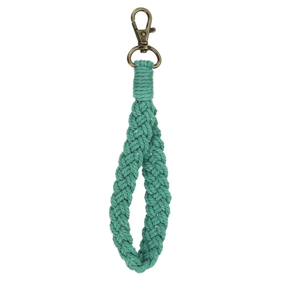Universal Phone Lanyard, Bohemia Macrame Wrist Strap Keychain  Lanyard Phone Strap forKeychain, Wallet, (Dark Green)