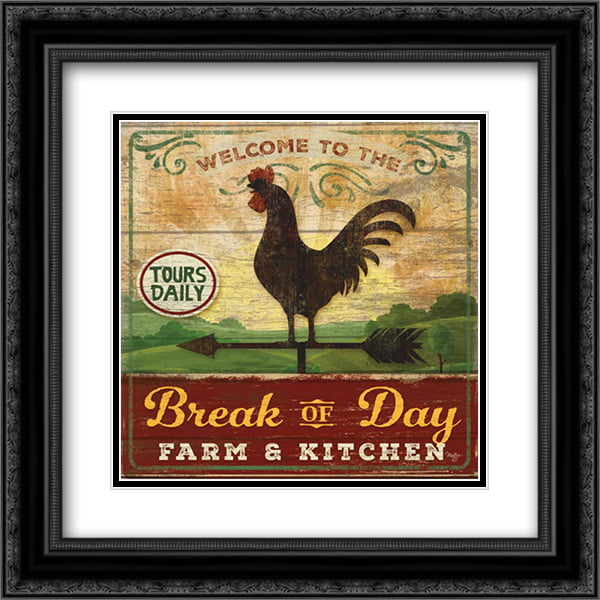 Framed or Plaque by Mollie B Art Print Break of Day Rooster MOL1570 
