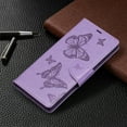 thumbnail image 4 of Feishell Samsung S23 Ultra Case Butterfly Embossed Pattern Premium Leather Wallet Cover Flip Stand Card Slots Holder Magnetic with Wrist Strap Case for Samsung Galaxy S23 Ultra, Purple, 4 of 8