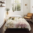 thumbnail image 4 of Spring Hydrangea Floral Tapestry for Bedroom Wall Hanging Tapestry, Vintage Botanical Flowers Ceiling Backdrop Tapestries Poster Blanket Wall Decor for Teens Room Living Room Dorm 59" x 79", 4 of 8