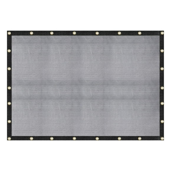 Pantalla de malla resistente Tarp WindscreenSupplyCo de 3 x 3,7 m, color negro