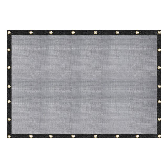Pantalla de malla resistente Tarp WindscreenSupplyCo de 3 x 3,7 m, color negro