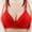 Red, variant on Sakmal Womens Bras Plus Size Black Adjustable Straps Lace Lightly Lined Wireless Bra Bra for Ladies