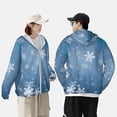thumbnail image 4 of Balery Snowflakes1 Sudadera ligera de manga larga con capucha y protección solar UPF 50+ para hombre y mujer, ideal para pesca y running-3X-Large, 4 of 7