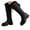 Black, variant on Knee High Boots Women Fuzzy Fleece Lined Chunky Heel Lace Up Booties Outdoor Comfortable Casual Wide Calf Pull On Winter Long Boots