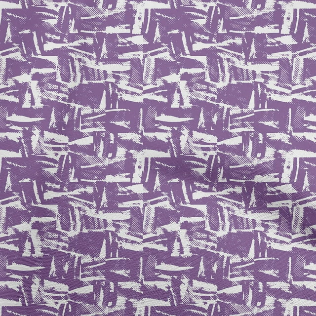 oneOone Cotton Jersey Purple Fabric Abstract Sewing Craft Projects Fabric Prints By Yard 58 Inch Wide