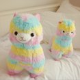 thumbnail image 5 of Yuedong Cartoon Sika Deer Plush Toy Doll Rainbow Lattice Giraffe Sleeping Pillow Children's Christmas and New Year gift, 5 of 10