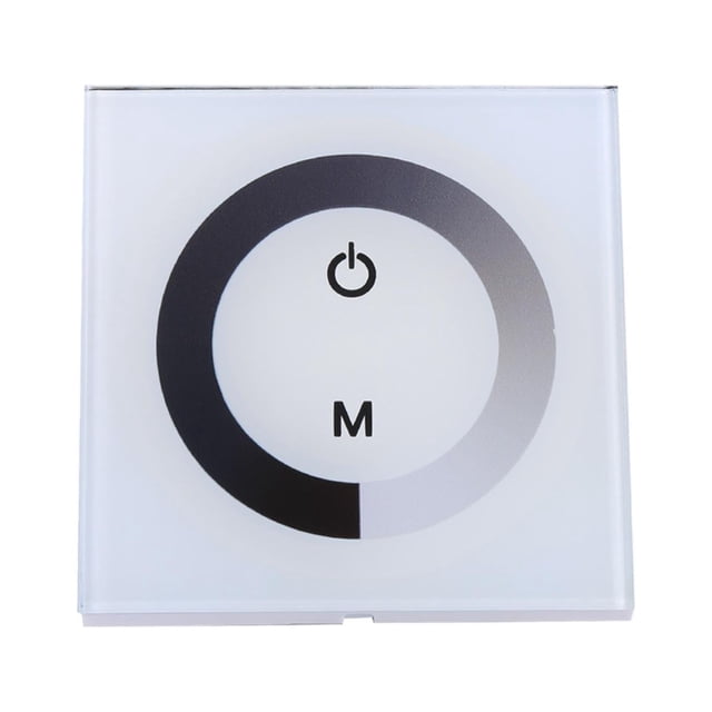 Encounter Touch Panel Dimmer Wall Switch Controller White Single Color LED Light