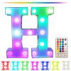thumbnail image 1 of Letras luminosas LED de colores con control remoto – Letras para bar o fiesta con luces decorativas para el hogar - Multicolor, 1 of 7