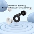 thumbnail image 3 of YSTIANN 2 Set Motorcycle Ear Plugs Reduce Wind Noise & Sleeping Noise Cancelling, 27dB Protection Against Snoring, Reusable Silicone Washable to Prevent Ear Ringing WJ85-2785, 3 of 8