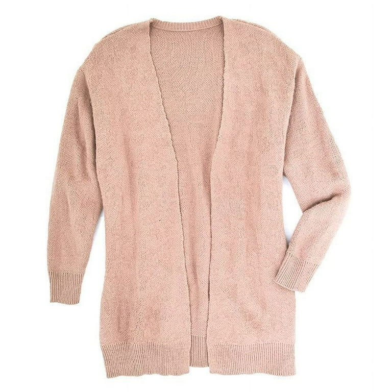 Women s Cozy Cardigan Comfortable Taupe Open Sweater Large Walmart