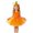 Orange-2, variant on Kids Girls Halloween Tutu Skirts And Pumpkin Headbands 2 Piece Set Party Dress Up Outfit