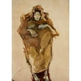 thumbnail image 2 of Konrad Krzyżanowski 14x18 Black Ornate Wood Framed Double Matted Museum Art Print Titled - Thais, Mummy Sketch (1912), 2 of 5