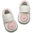 thumbnail image 2 of Baby Girls Boys Pu Leather Sneakers Anti-Slip Rubber Sole Cartoon Moccasins Handmade Newborn Slippers Hard Bottom Toddler First Walkers Infant Crib Shoes, 2 of 5