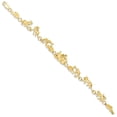 thumbnail image 3 of Solid 14k Yellow Gold Noah's Ark Bracelet 7" - with Secure Lobster Lock Clasp (11mm), 3 of 3