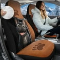 thumbnail image 3 of Uorisanigo Seat Covers for Cars, Trucks, & SUV - Set of 2 Faux Leather Dog Print Front Seat Covers for Cars - Easy Installation Seats Protection for SUV Interior Cover & Seats Cover Accessories, 3 of 7