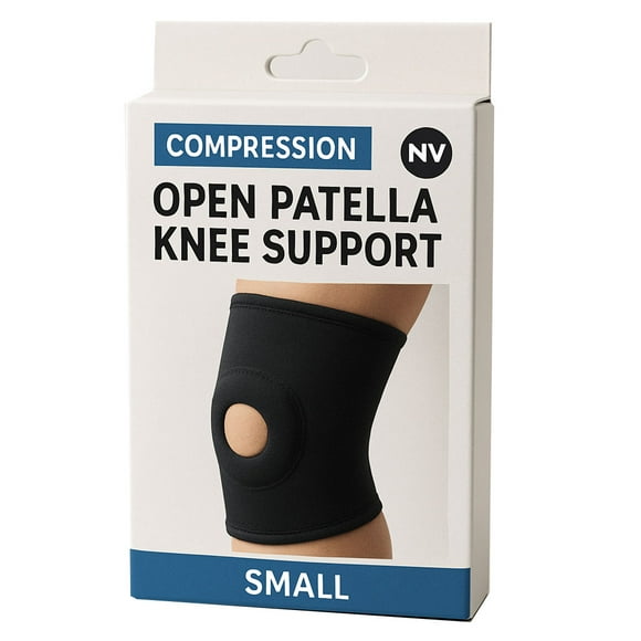 Compression Open Patella Knee Support- Unisex- Small
