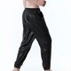 thumbnail image 4 of Hombres Casual Moda Cordones Elástico Serpiente Estampado dorado Pantalones de chándal Pantalones con cordón Pompotops  oipoqjl42248, 4 of 5