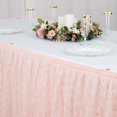 thumbnail image 6 of Efavormart Blush Dual Layer Lace Polyester Table Skirt for Kitchen Dining Catering Wedding Birthday Party Decorations Events 17FT, 6 of 11