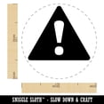 thumbnail image 2 of Warning Symbol Exclamation Mark Self-Inking Rubber Stamp Ink Stamper - Sky Blue Ink - Medium 1 Inch, 2 of 7