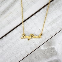 Fan Frenzy Gifts Cal State Long Beach Officially Licensed Script Necklace
