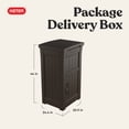 thumbnail image 2 of Keter Brown Package Delivery Box for Porch with Lockable Secure Storage Compartment, 2 of 16