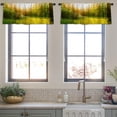 thumbnail image 3 of LALILO Kitchen Curtain Valance Landscape With And Sun Nature Rod Pocket Window Curtain 52"x 18" Set of 2, 3 of 5