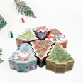 thumbnail image 5 of Happy Date Christmas Cookie Tins Decorative Candy Tins Metal Tins with Lids Christmas Tin Cans for Cookies Candy Food, 5 of 8