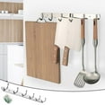 Wall Mount Hook Rack Stainless Steel Coat Rack Coat Hooks With 6 Hanger