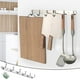 thumbnail image 2 of Perchero de pared de acero inoxidable con 6 ganchos para colgar abrigos, 2 of 7